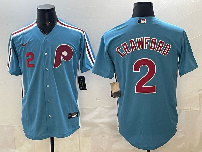 Men 2026 Philadelphia Phillies #2 Crawford blue Game Nike MLB Jersey 0414001->philadelphia phillies->MLB Jersey